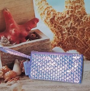 Mermaid Holographic Wristlet